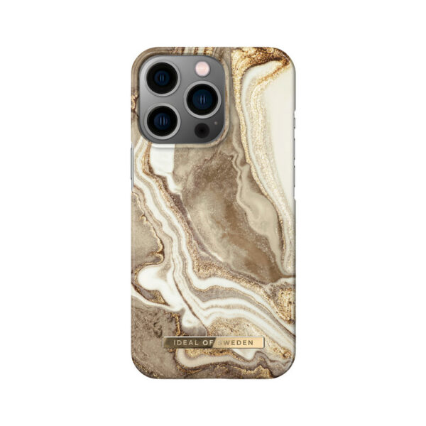 iDeal of Sweden iPhone 13 Pro Case - Golden Sand Marble