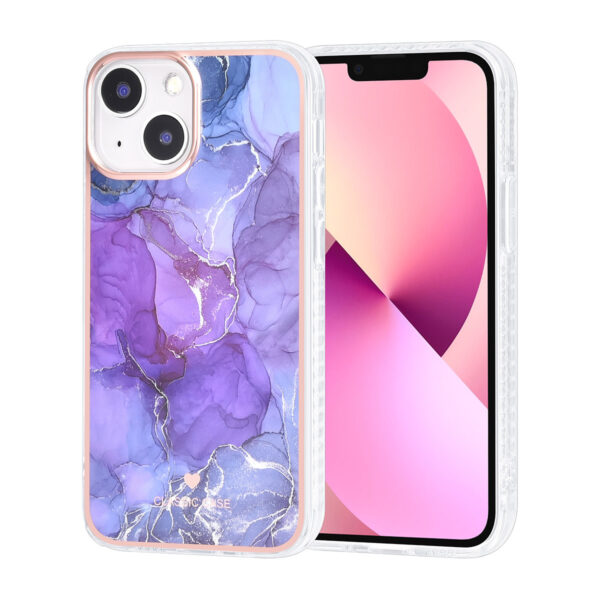 UNIQ Accessory iPhone 13 Mini Case - Marble Purple