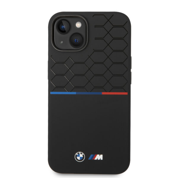BMW iPhone 14 Back cover case Hexo Tricolor - Black