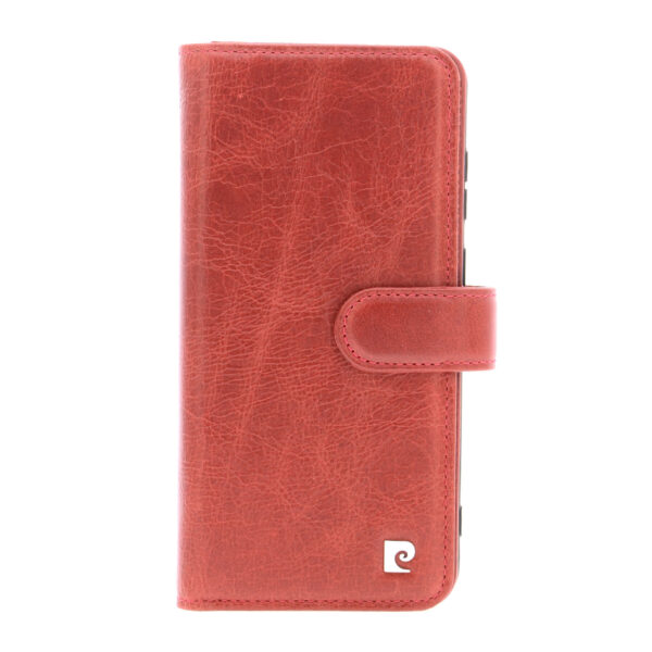 Pierre Cardin Samsung Galaxy S20 Plus red Book type case - Genuine leather