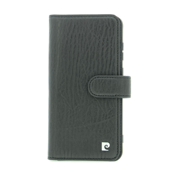 Pierre Cardin Samsung Galaxy S20 black Book type case - Genuine leather