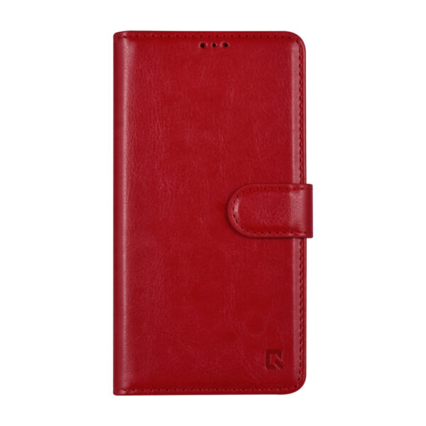 UNIQ Accessory iPhone 13 Booktype Case - Card holder for 3 cards - Magnetic closure - Red