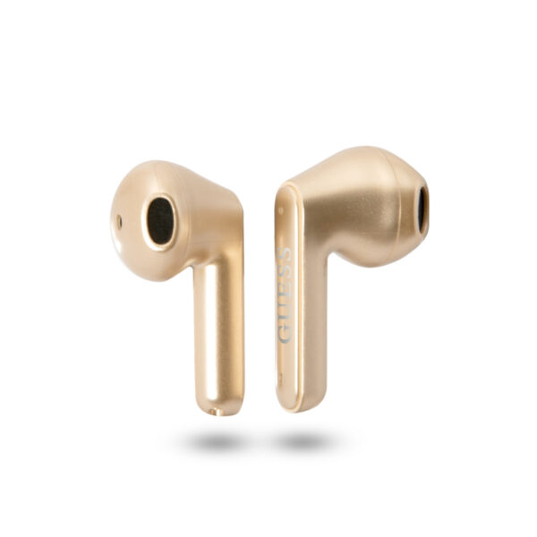 Guess Bluetooth Earbuds - TWS - Triangle Logo - Gold