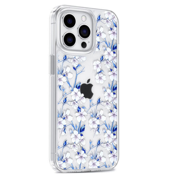 uniq accessory iphone 13 pro case transparent floral print 4